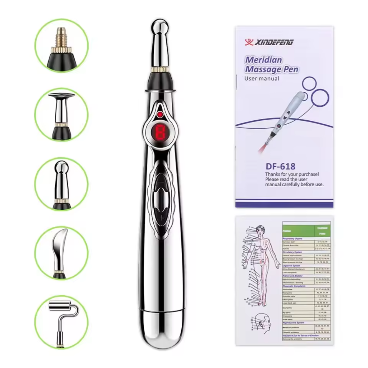 Electronic Acupuncture Pen for Natural Relief