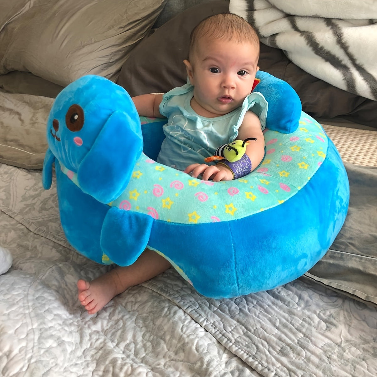 Fauteuil enfant en peluche doux éducatif