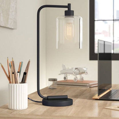 Lampe de table élégante cylindrique design moderne