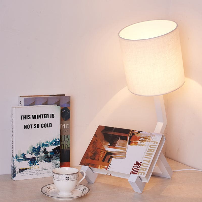 Nordic Design Table Lamp with Storage