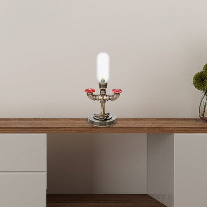 Lampe de table moderne à design industriel en métal