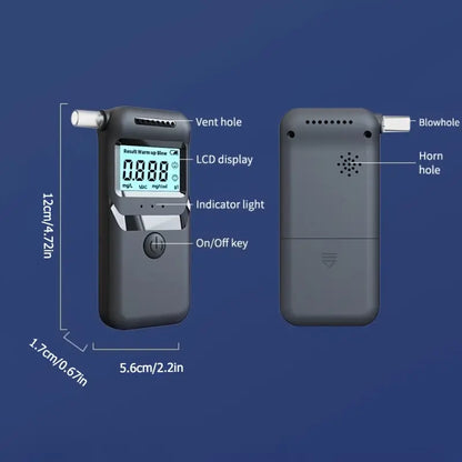 AlcoZen™ – Portable Electronic Breathalyzer with Precise LCD Display