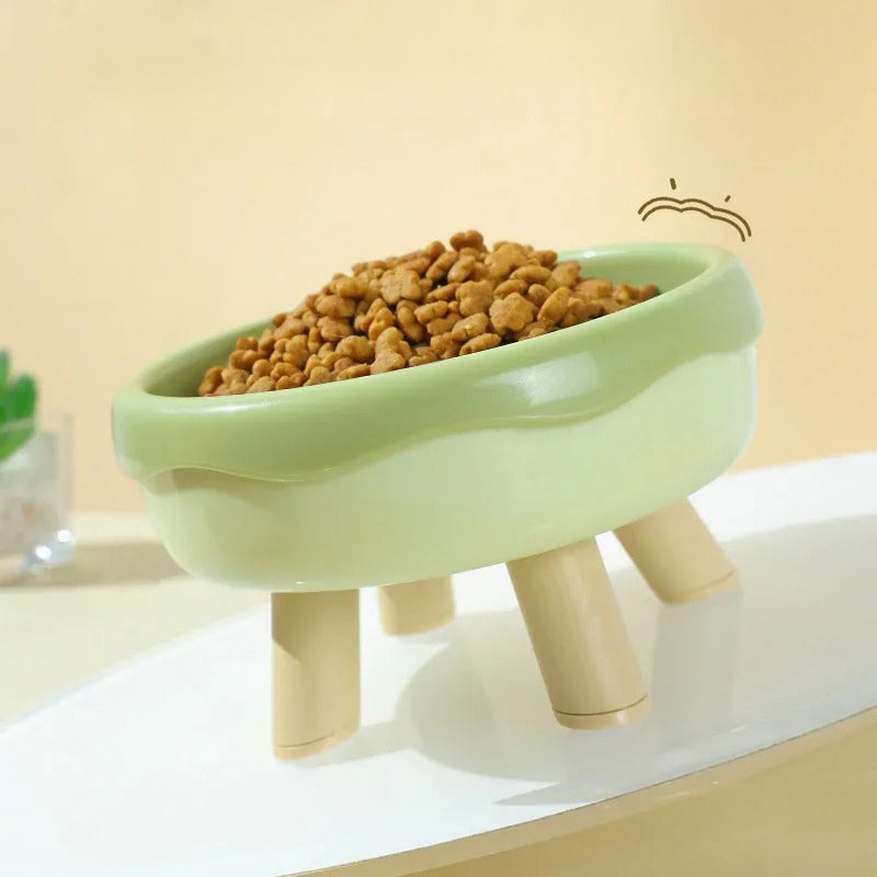 Gamelle ronde en acier inoxydable pour animaux