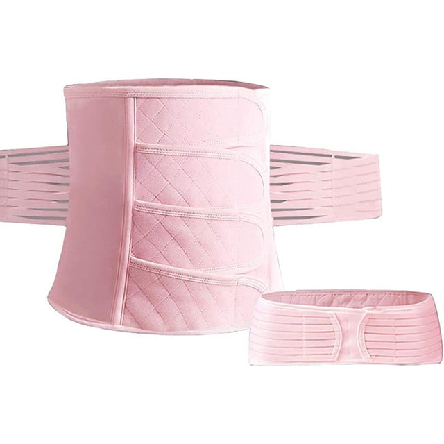 Ceinture postnatale de maintien ajustable en tissu extensible