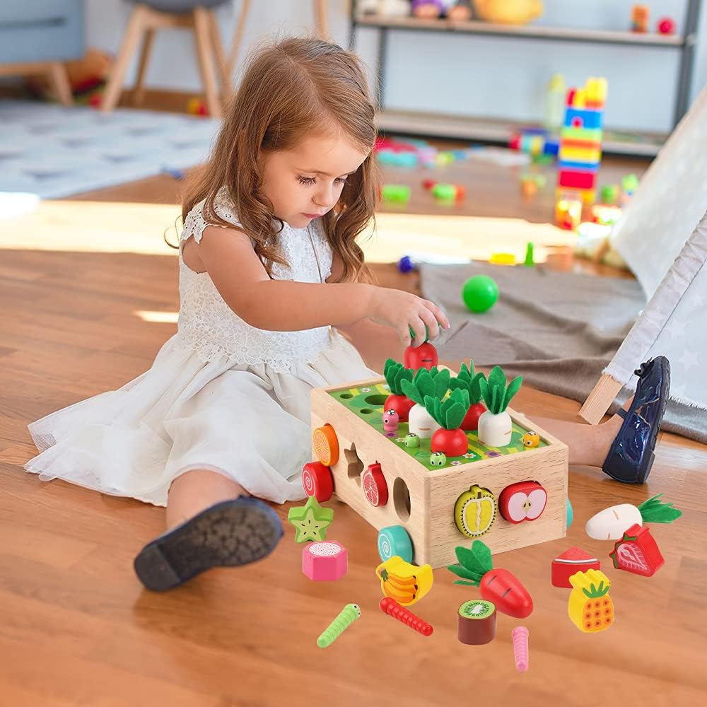 Jouet éducatif Montessori en bois de tri de formes