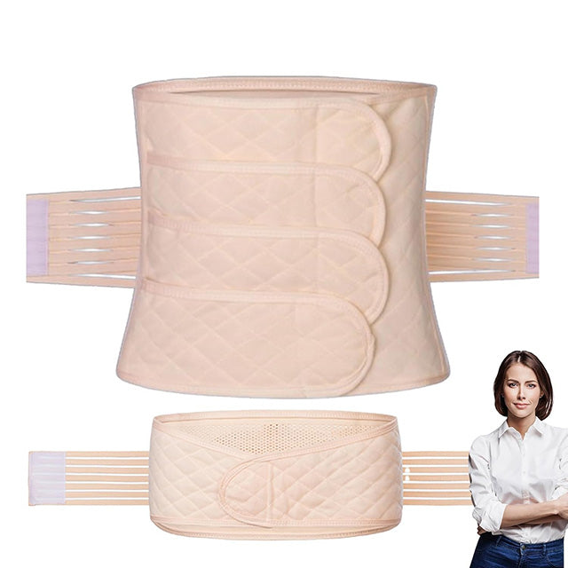Ceinture postnatale de maintien ajustable en tissu extensible