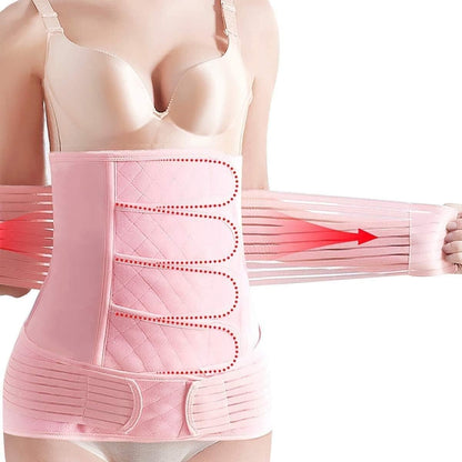 Ceinture postnatale de maintien ajustable en tissu extensible