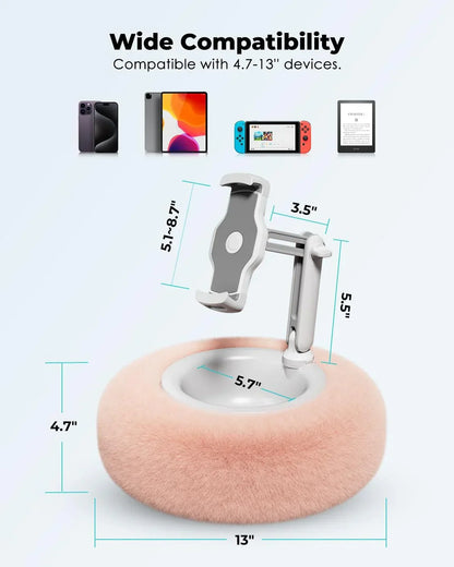 Coussin support de tablette universel pour écrans 4,7 à 13 pouces