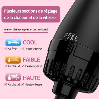 Sèche-cheveux volumisant professionnel pour cheveux longs et mi-longs