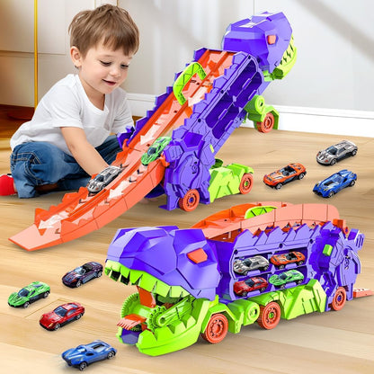 Dino Garou Vehicle Toy with Racing Track