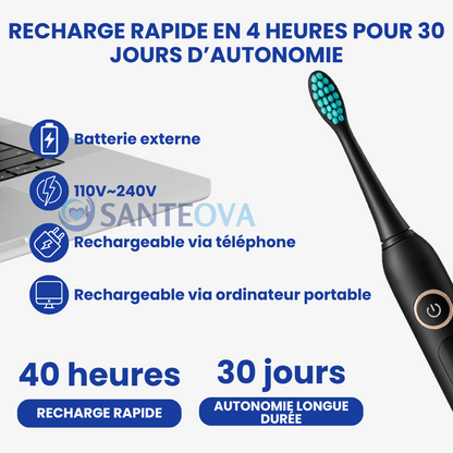 ClariClean™ – Automatic Electric Toothbrush with 5 Intensity Modes