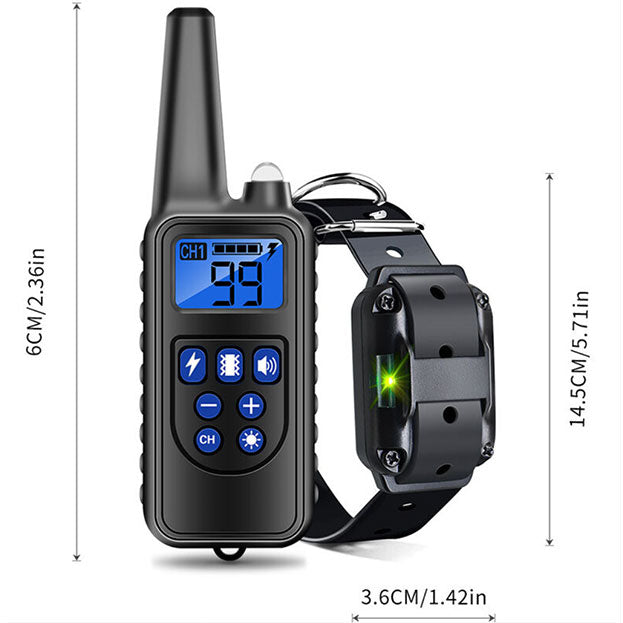 Collier anti-aboiement étanche rechargeable pour chien