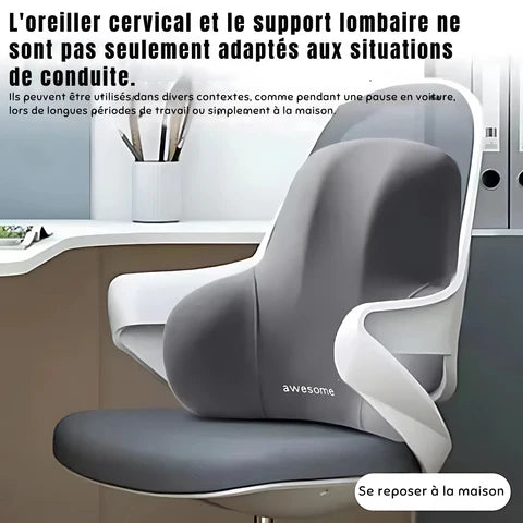 Ergonomic Lumbar Cushion in Memory Foam