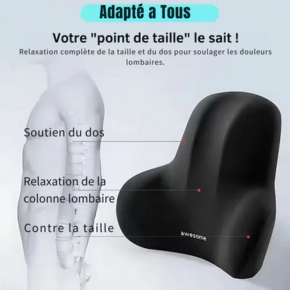 Ergonomic Lumbar Cushion in Memory Foam