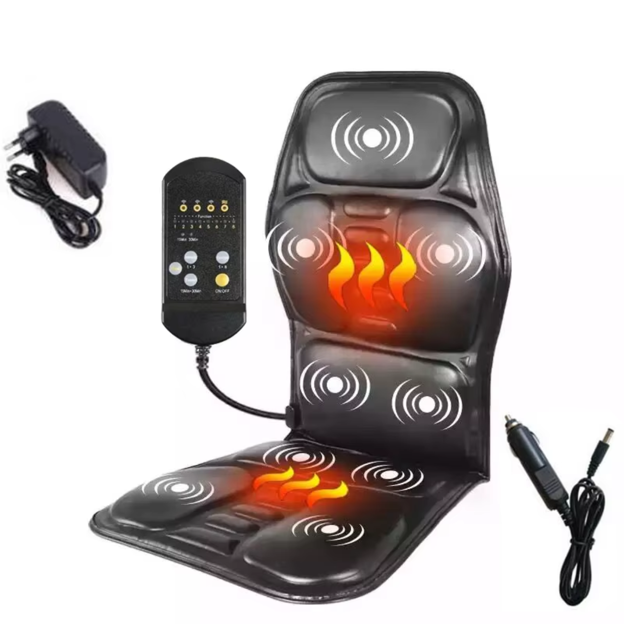 Heated Shiatsu Massage Cushion with 8 Modes