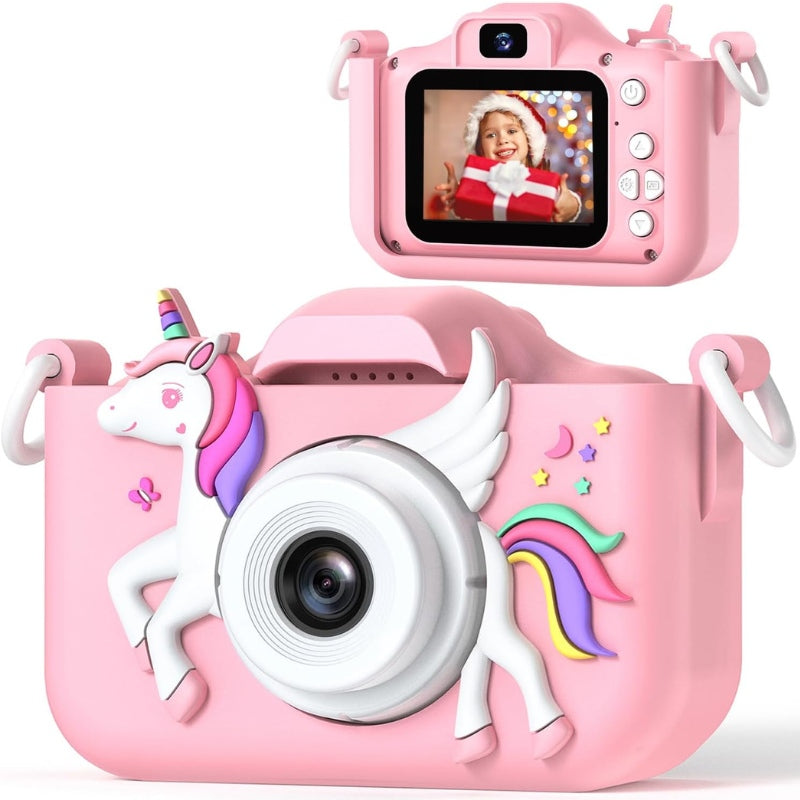 Appareil photo enfant rose ludique 1080p - Santeova