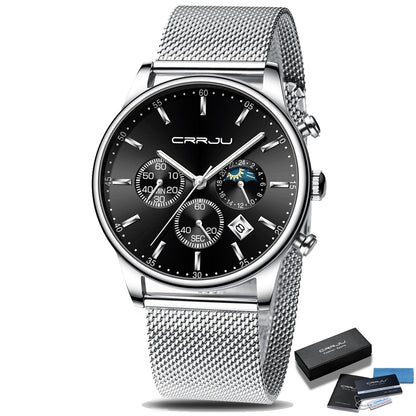 Men’s Metal Strap Sports Watch