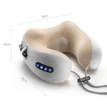 Masseur de cou électrique portable oreiller en U multifonctionnel