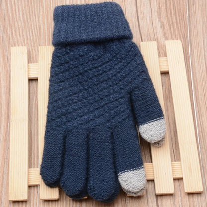 Gants tricotés légers à design élégant
