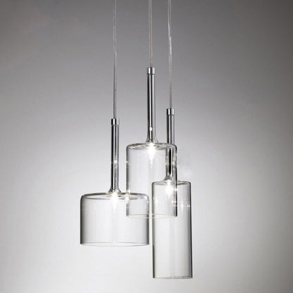 Suspension de salle à manger LED moderne en verre