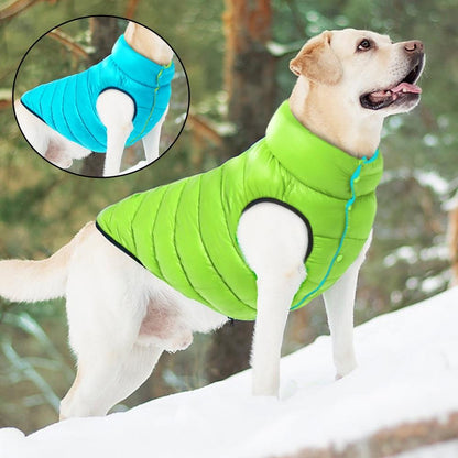 Manteau imperméable réversible pour chien léger