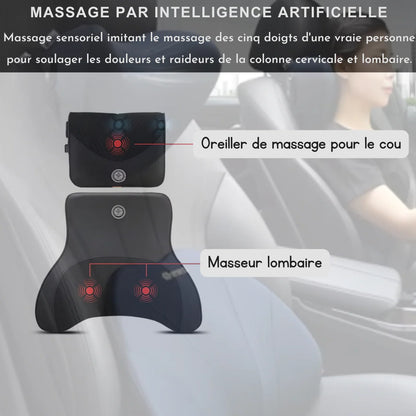 Eco-Friendly Memory Foam Car Seat Massage Pillow