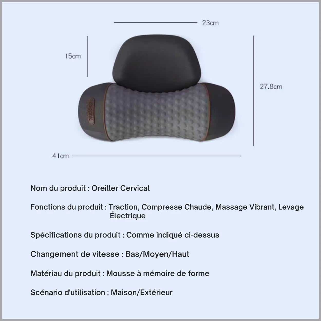 Heated and Massaging Cervical Pillow