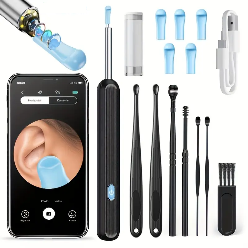 Otoscan™ – Nettoyeur d’Oreille Électrique avec Caméra HD Intégrée