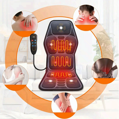 RelaxMax™ – Coussin ergonomique chaise avec massage complet et chaleur apaisante