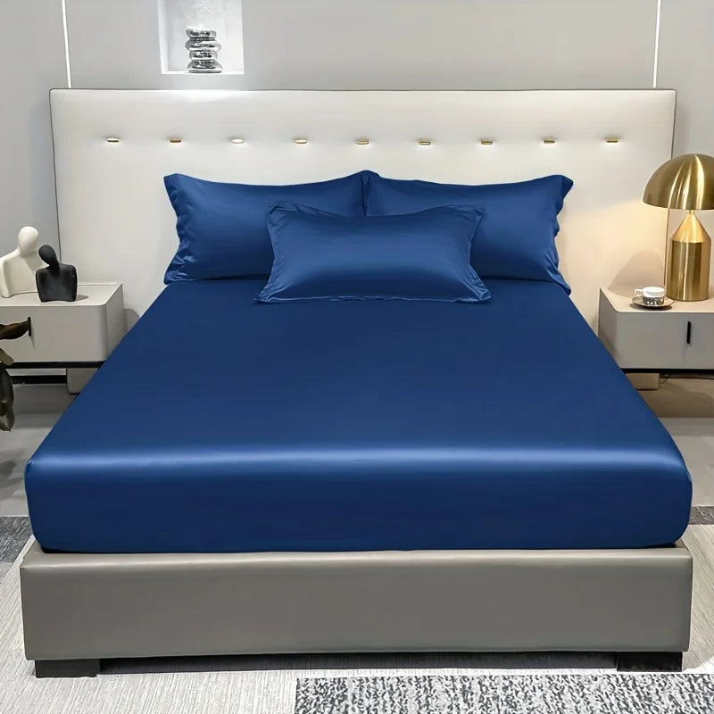 Drap-housse satiné en satin moderne