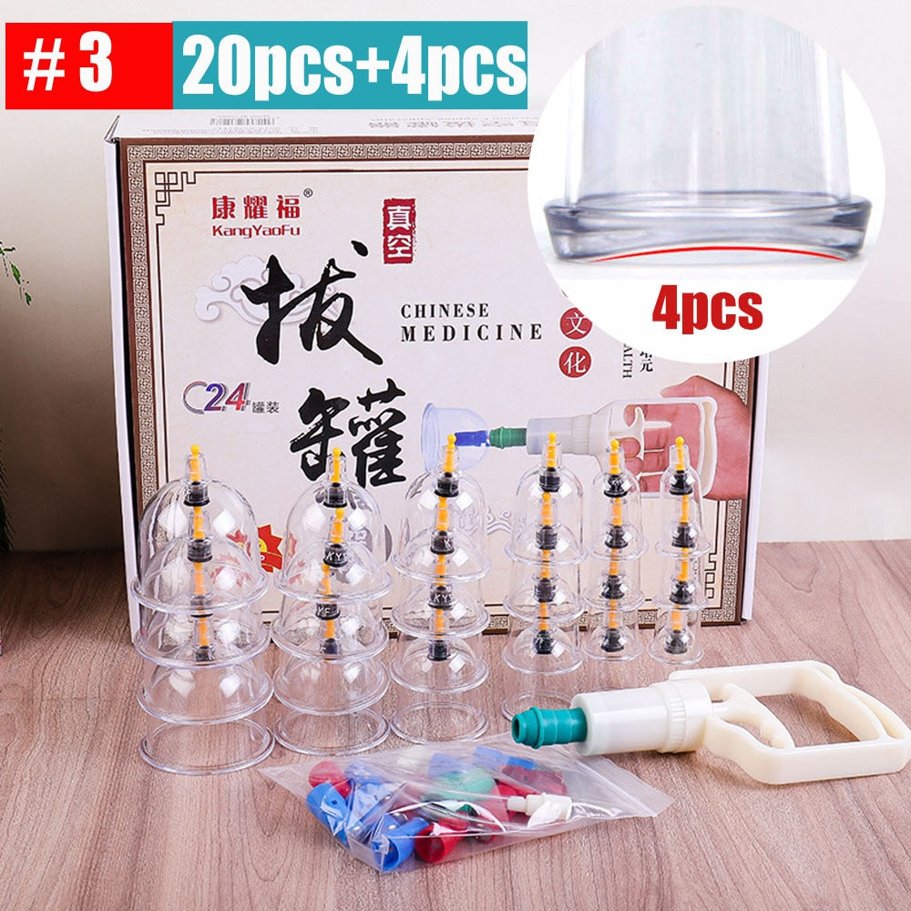 Tasses de thérapie cupping en silicone lot de 12