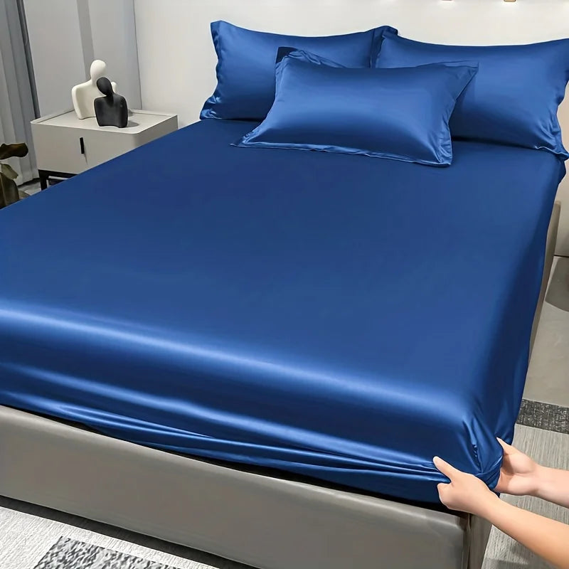 Drap-housse satiné en satin moderne
