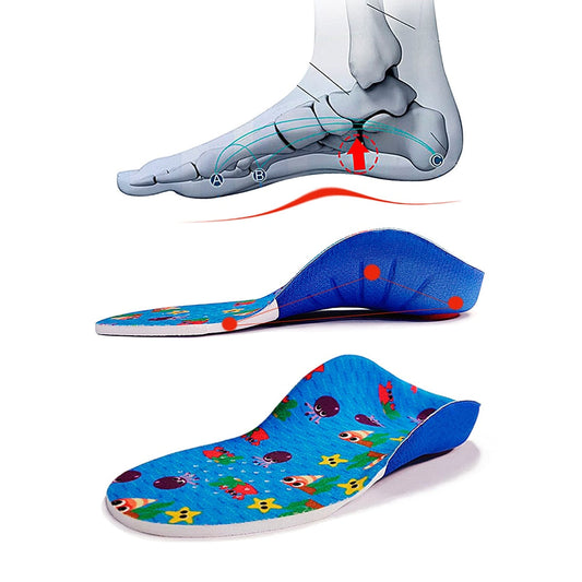 Semelles orthopédiques confortables pour enfants taille ajustable