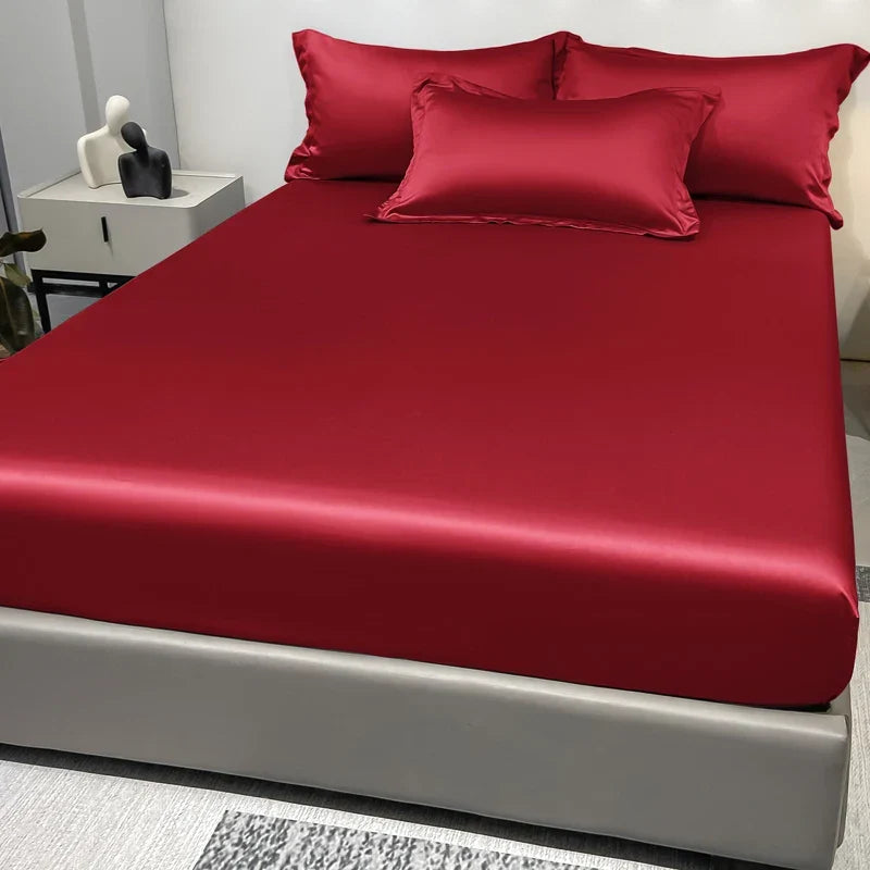 Drap-housse satiné en satin moderne