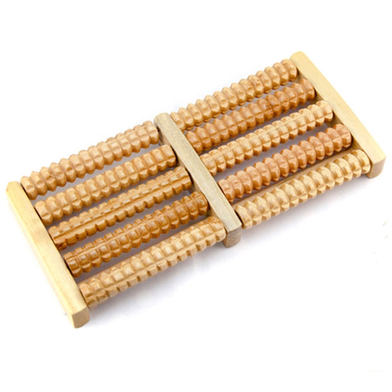 Rouleau de massage en bois pour pieds