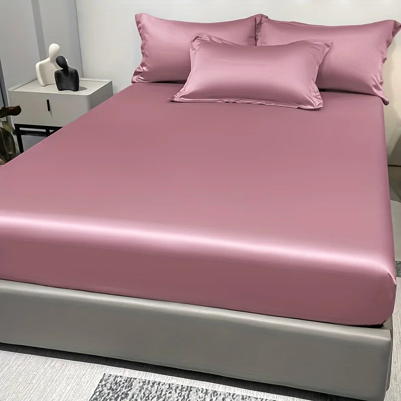 Drap-housse satiné en satin moderne
