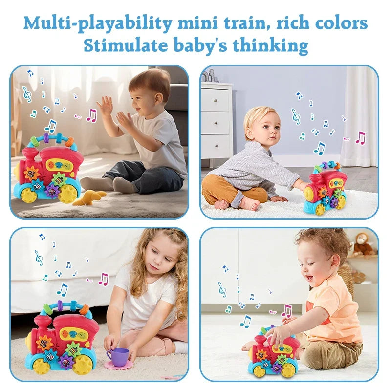 Jouet éducatif musical Montessori avec formes variées en boucle