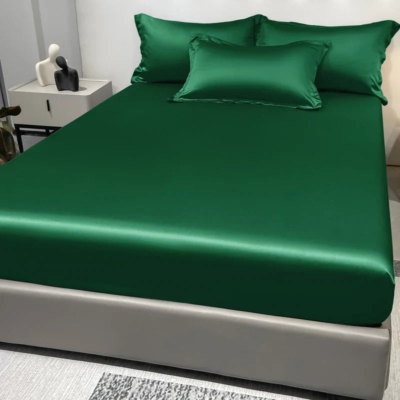 Drap-housse satiné en satin moderne