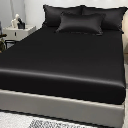 Drap-housse satiné en satin moderne