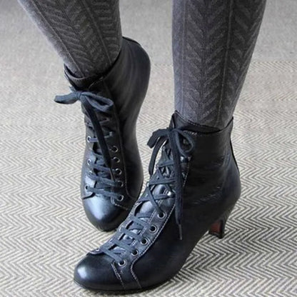 Bottes élégantes en cuir classique