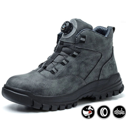 Bottes de travail imperméables à bout acier rotatif
