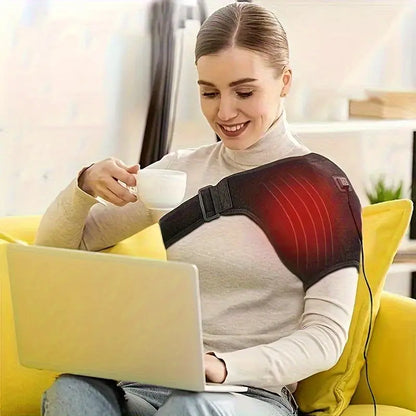 ThermiEase™ – Coussin massant chauffant pour épaule et coude, chaleur apaisante USB