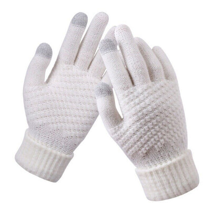 Gants tricotés légers à design élégant