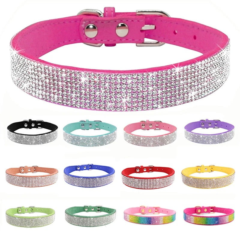 Collier élégant à paillettes et cristaux