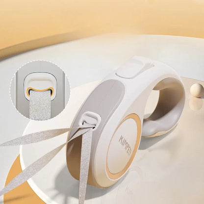 Laisse rétractable automatique à poignée ergonomique