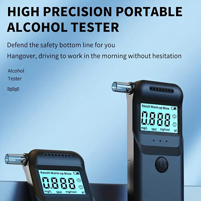 AlcoZen™ – Portable Electronic Breathalyzer with Precise LCD Display