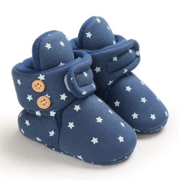 Chaussons bébé en polaire à fermeture scratch