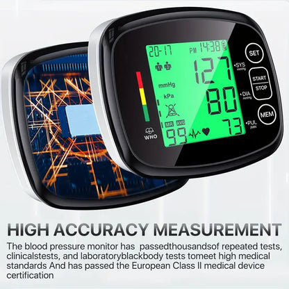 Vitapulse™ – Automatic Wrist Blood Pressure Monitor with Large LCD Screen