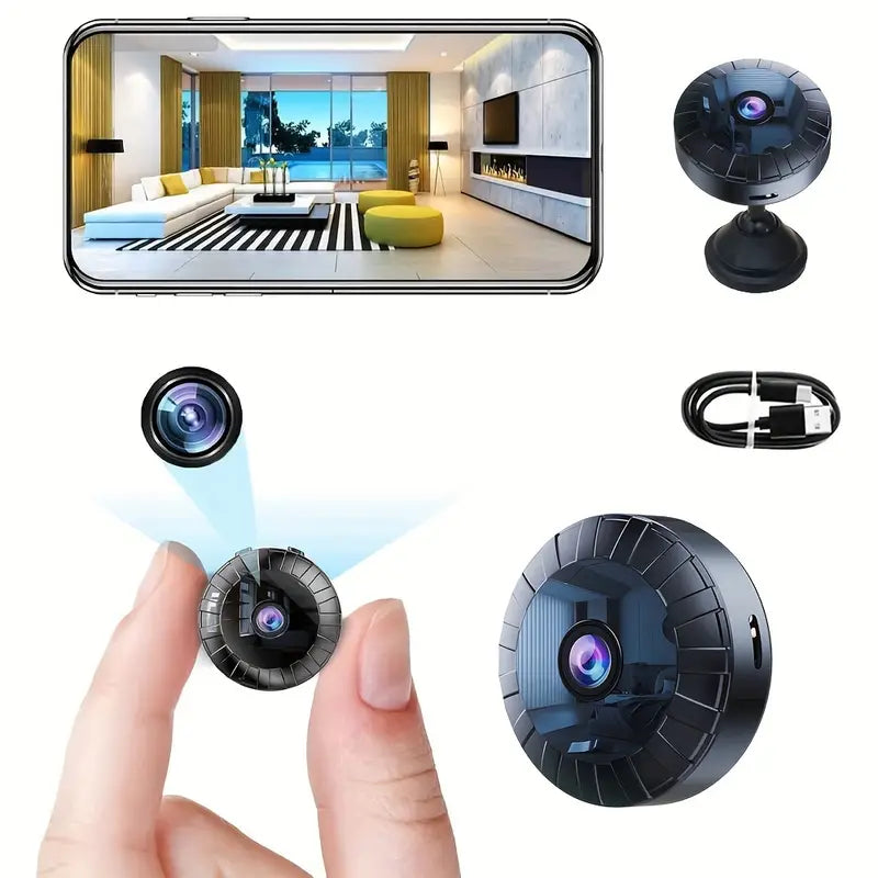 Mini caméra espion sans fil 4K pour surveillance intérieure