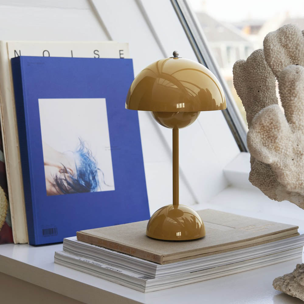 Lampe de chevet sans fil à LED design pot de fleurs
